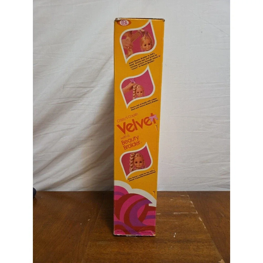 VELVET Crissy's Cousin Doll Vintage Ideal Toys 1970 With Box No Beauty Braider